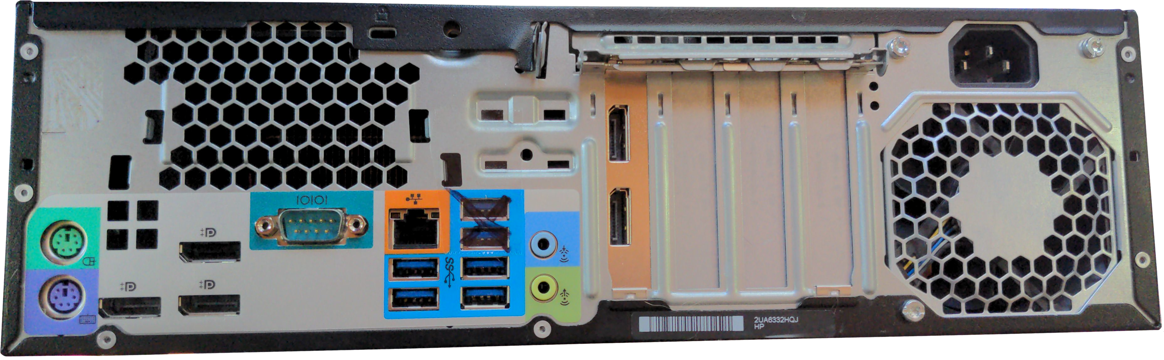 Back of this HP Z240