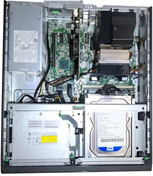 A view of the inside of this PC